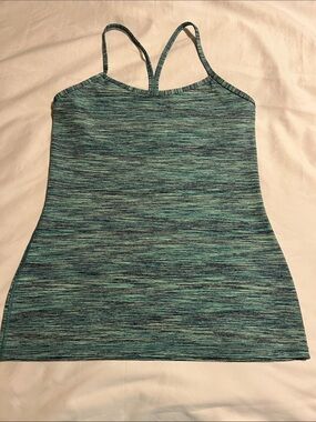 lululemon athletica Teal Space-Dye Strappy Tank Size 12